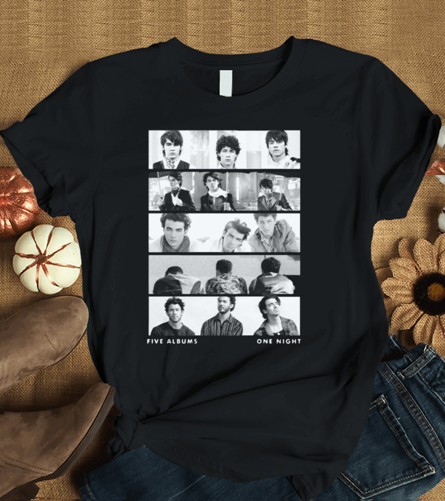 Jonas Brothers Five Albums One Night The Tracklist T-Shirt