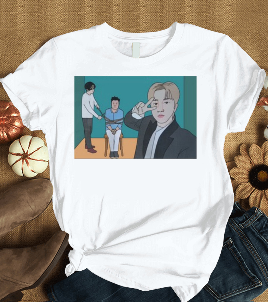 JYP Seungmin Changbin Wrath Earned Cotton Prompt T-Shirt