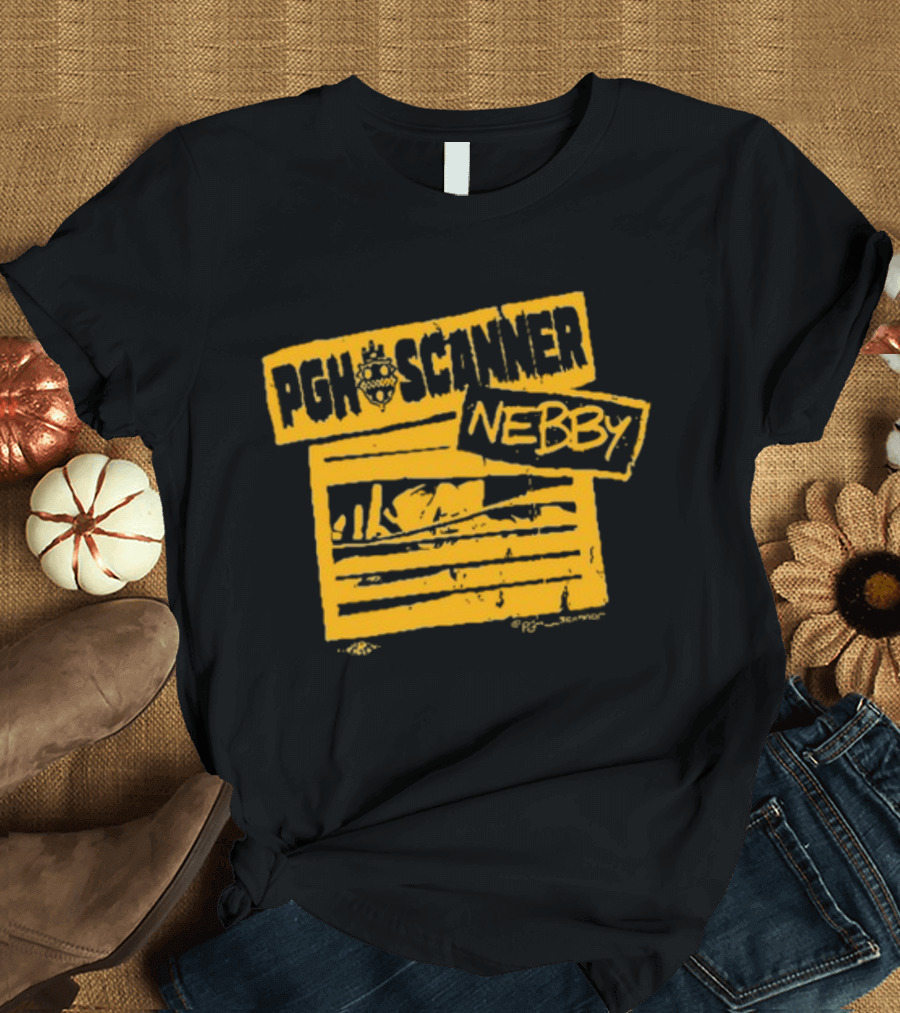 Pgh Scanner Nebby Jail Bars Yellow T-Shirt