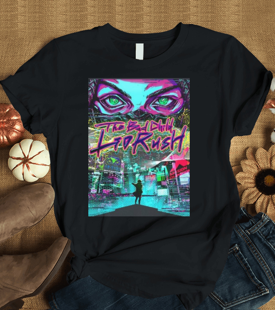 The Bad Child Lio Rush Cyber Punk Tokyo Neon Streetscape T-Shirt