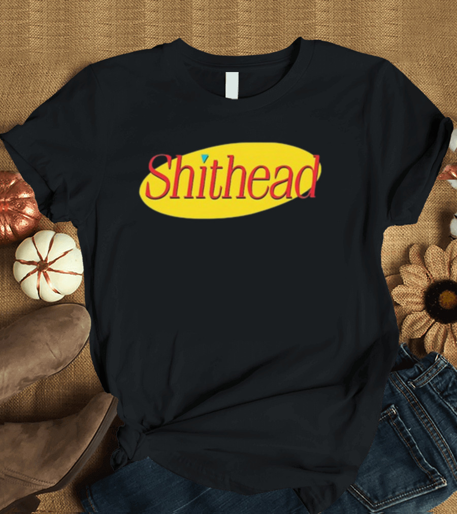Shithead Yellow Oval T-Shirt