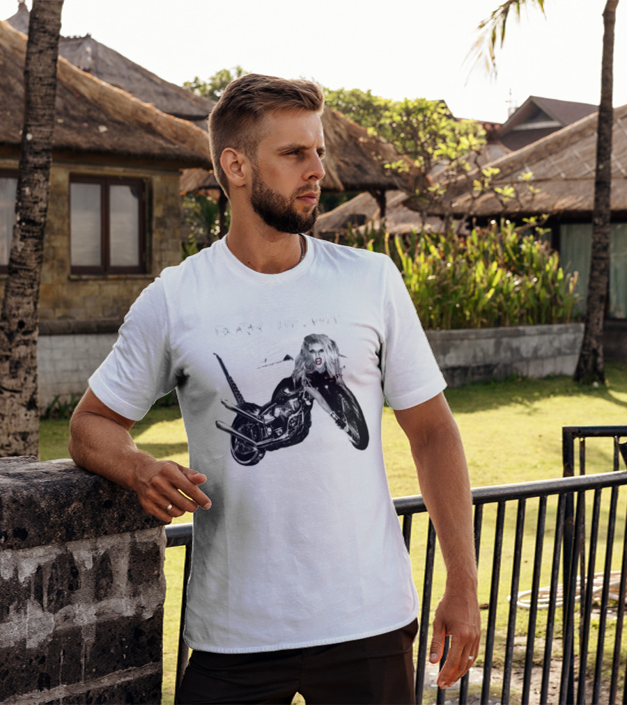 Born This Way Album Motorcycle Lady Gaga T-Shirt