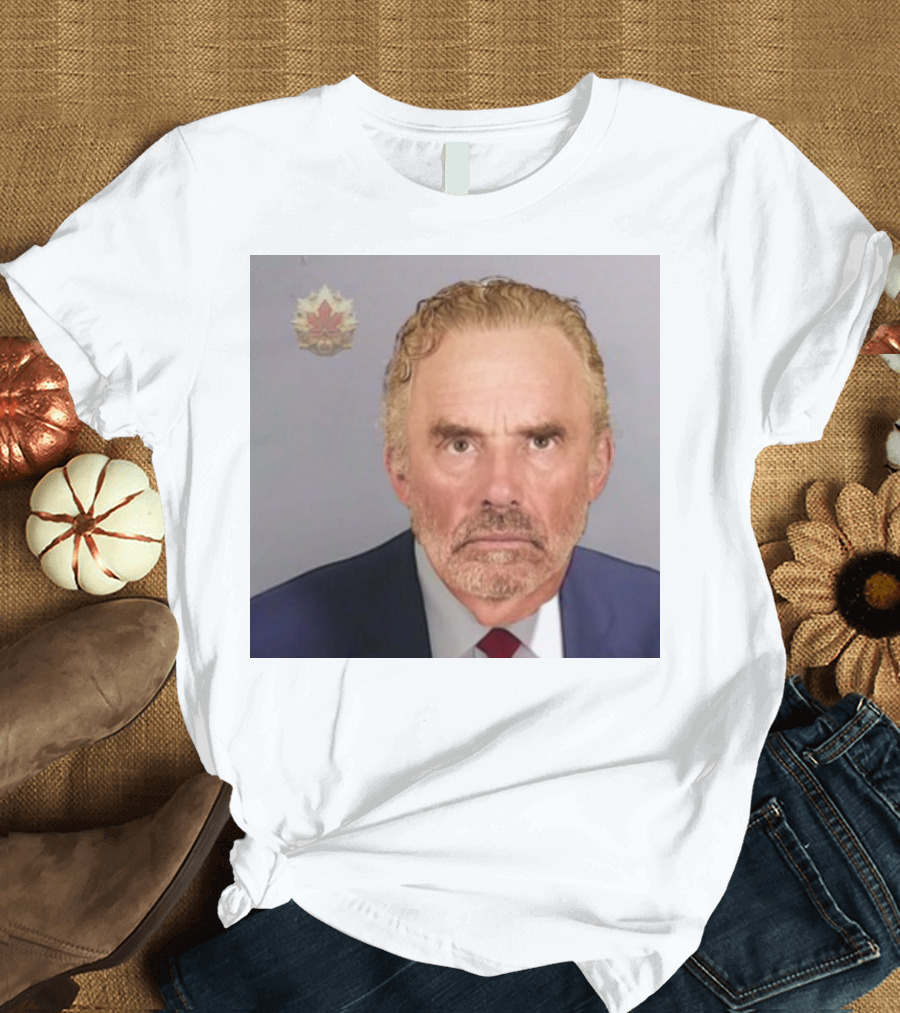 Dr Jordan B Peterson Shot Canada Maple Leaf Badge T-Shirt