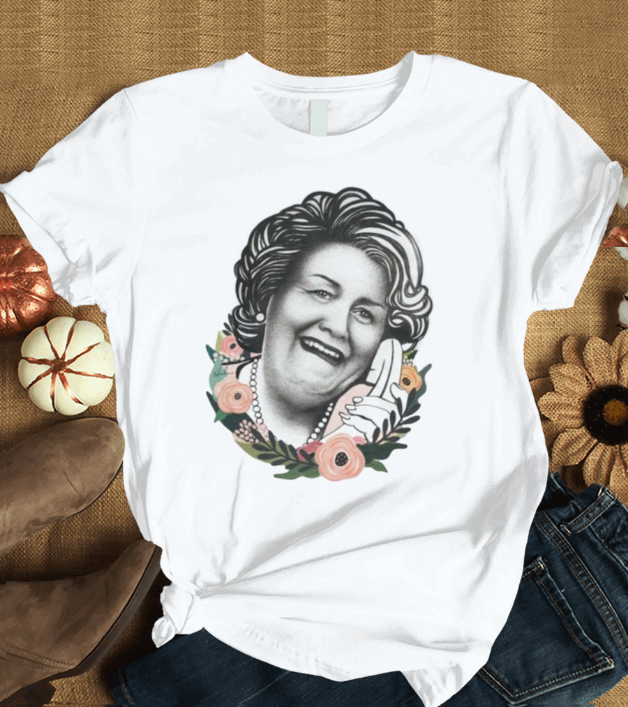 Hyacinth Bouquet With Floral Border and Telephone T-Shirt
