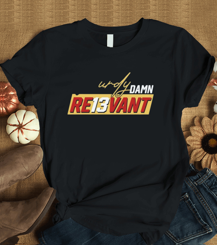 Purdy Damn RE13VANT Quarterback Number 13 Football T-Shirt