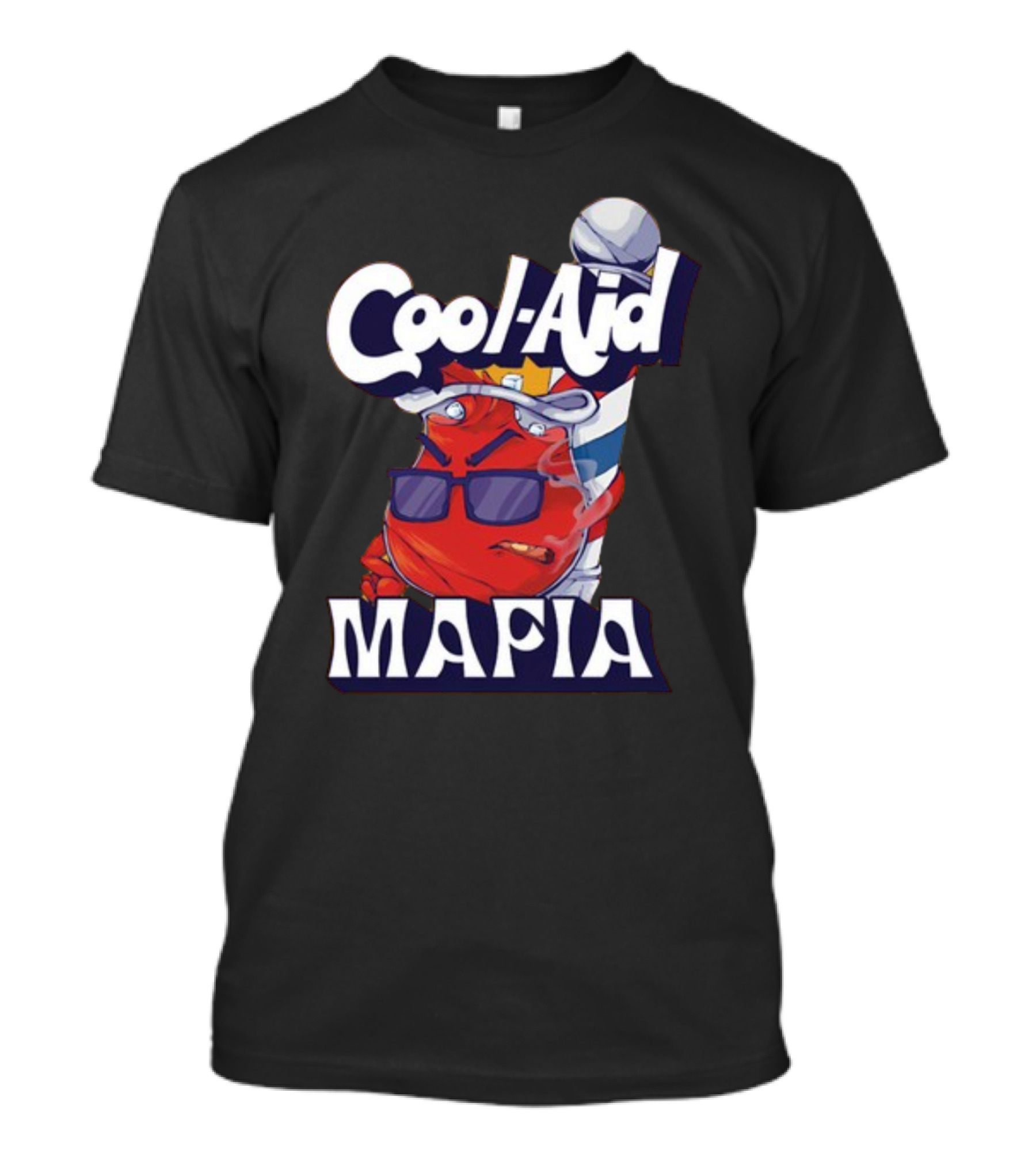 Cool-Aid Mafia Gangster Red Jug Smoking Shades T-Shirt