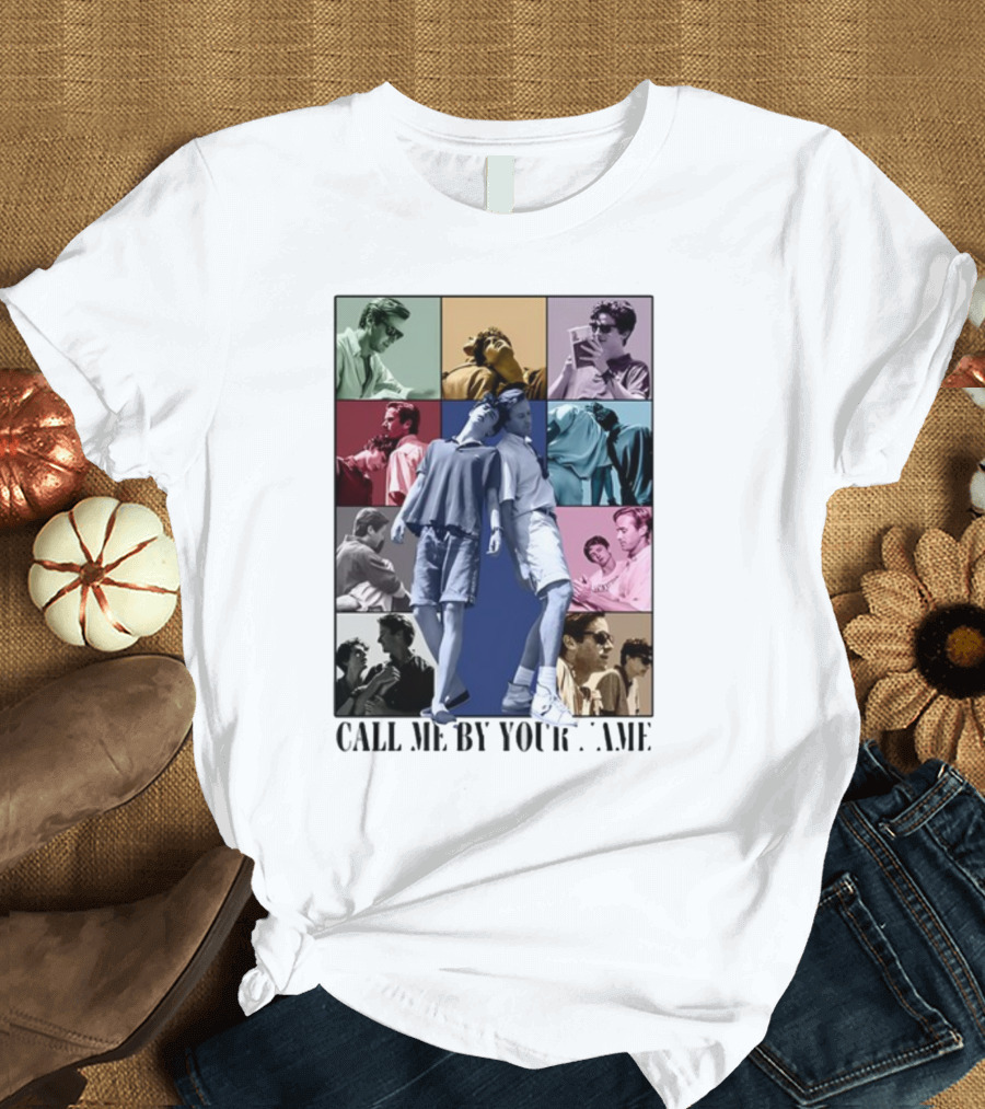 Call Me By Your Name Vintage Pop Art Collage Eras Tour T-Shirt