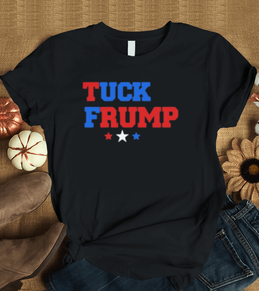Yourbluechannel Tuck Frump Red Blue White Stars T-Shirt
