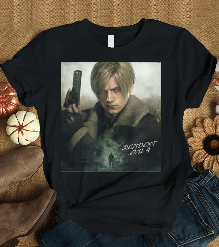 Resident Evil 4 Leon Kennedy Heroic Stance T-Shirt
