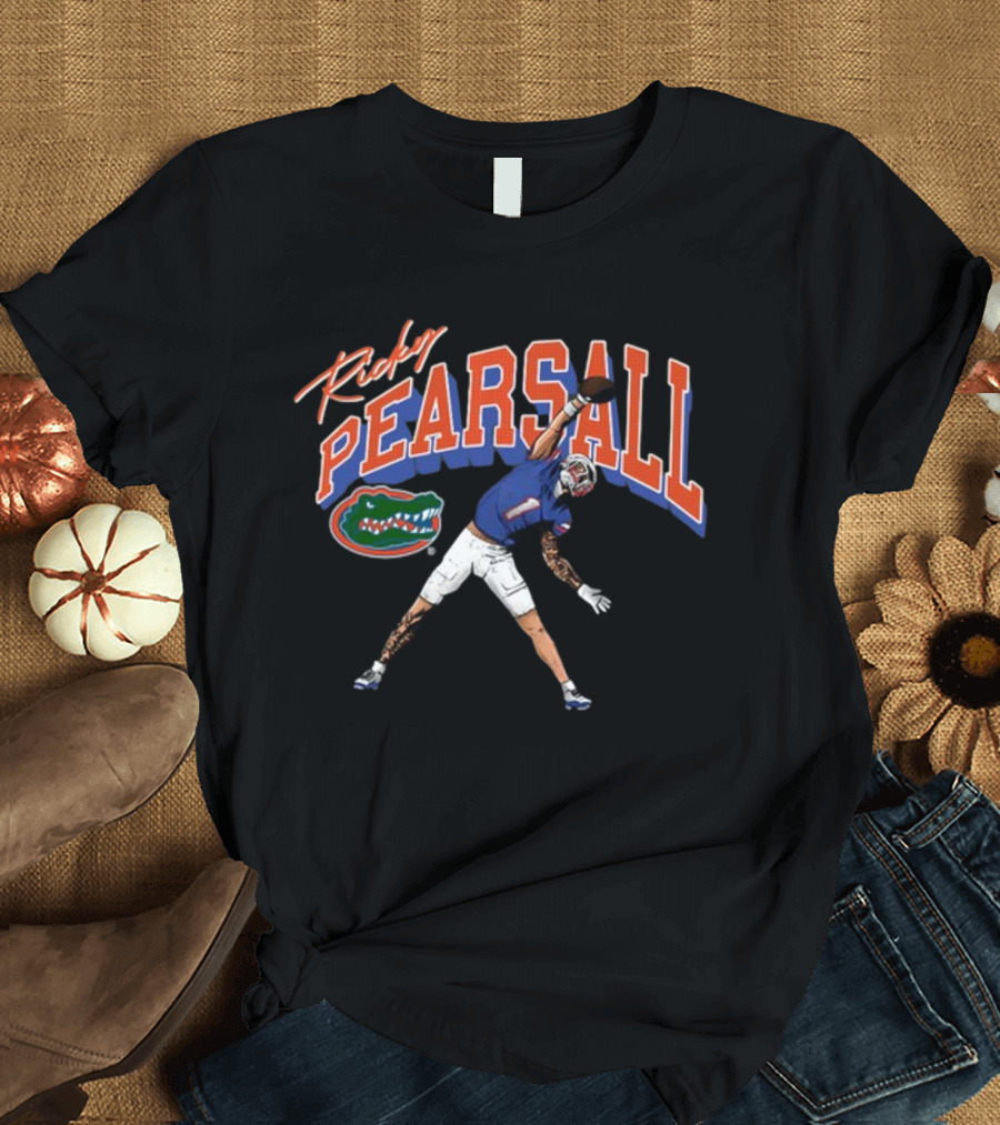 Ricky Pearsall Florida Gators Football Catch Caricature T-Shirt