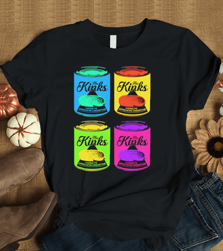 The Kinks Custard Pie Appreciation Consortium Pop Art Cans T-Shirt