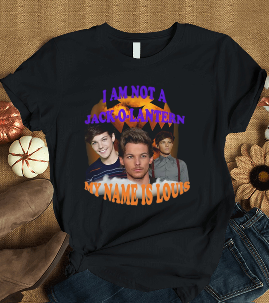 Sadstreet I Am Not A Jack-O-Lantern My Name Is Louis Pumpkin Faces T-Shirt