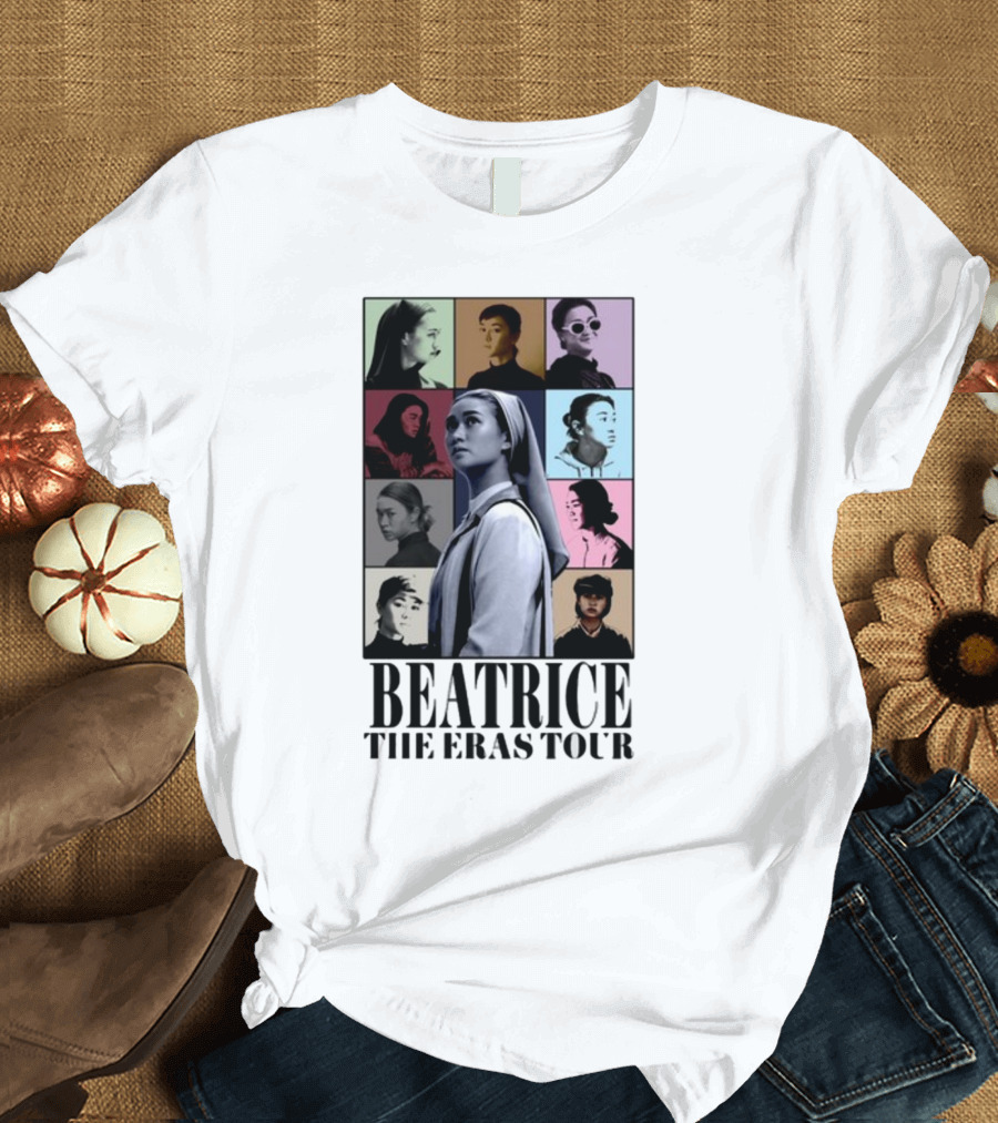 Beatrice The Eras Tour Multicolor Photo Collage T-Shirt