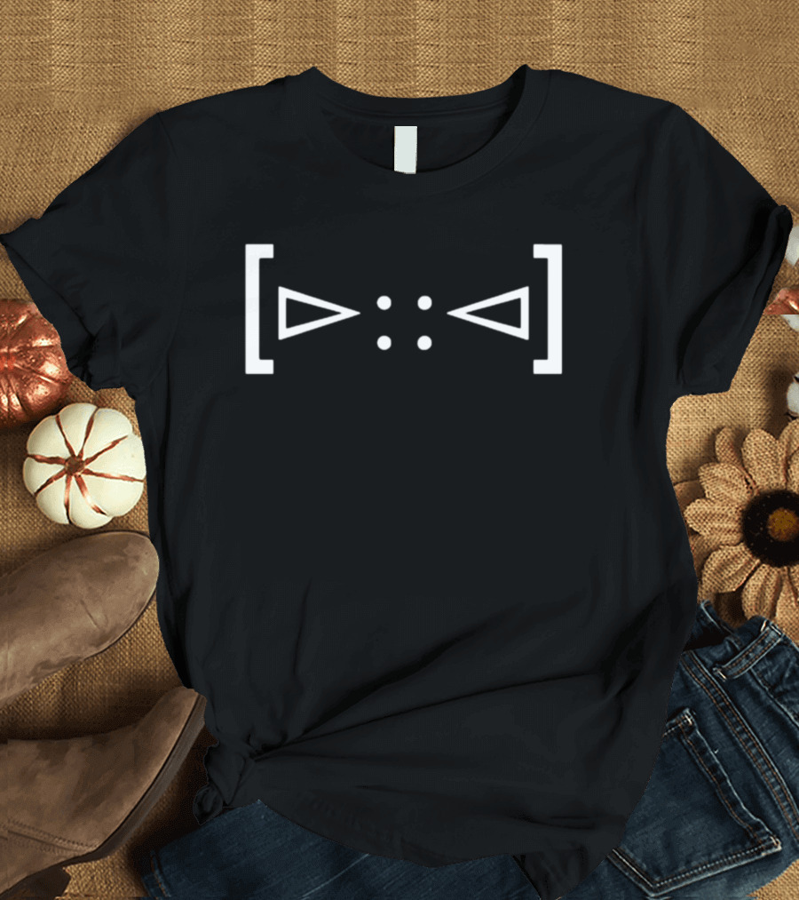 Agc Face Geometric Symbol with Triangles and Brackets T-Shirt