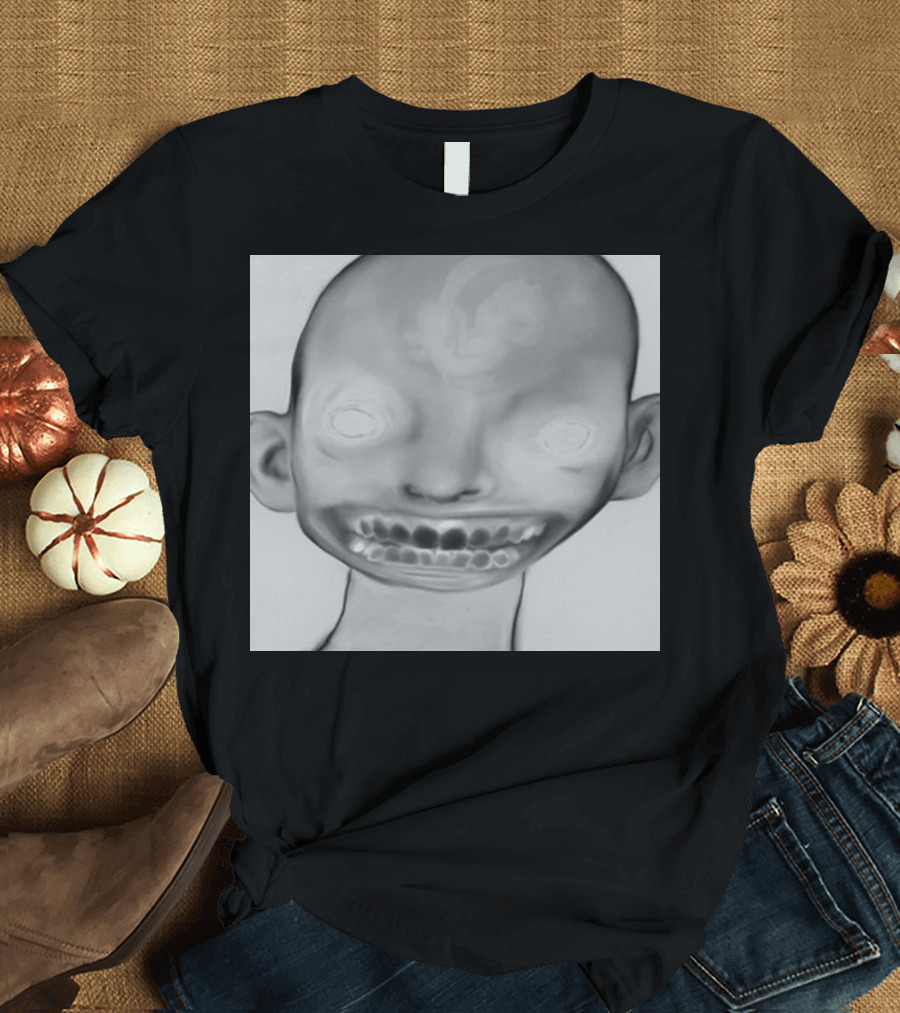 Horizonsupply Heart Stops Beating Eerie Skull Face T-Shirt