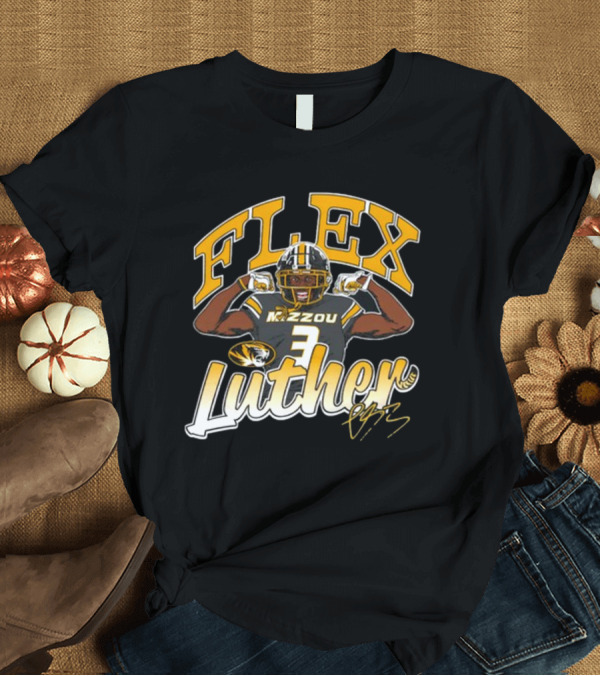 T-Shirt: FLEX Mizzou Luther Burden Football Tiger 3 Signature T-Shirt FLEX Mizzou Luther Burden Football Tiger 3 Signature T-Shirt