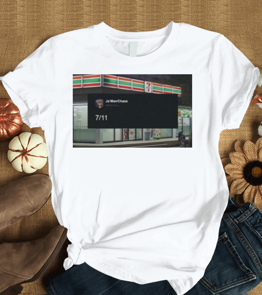 Ja'Marr Chase 7/11 Partnership Announcement T-Shirt