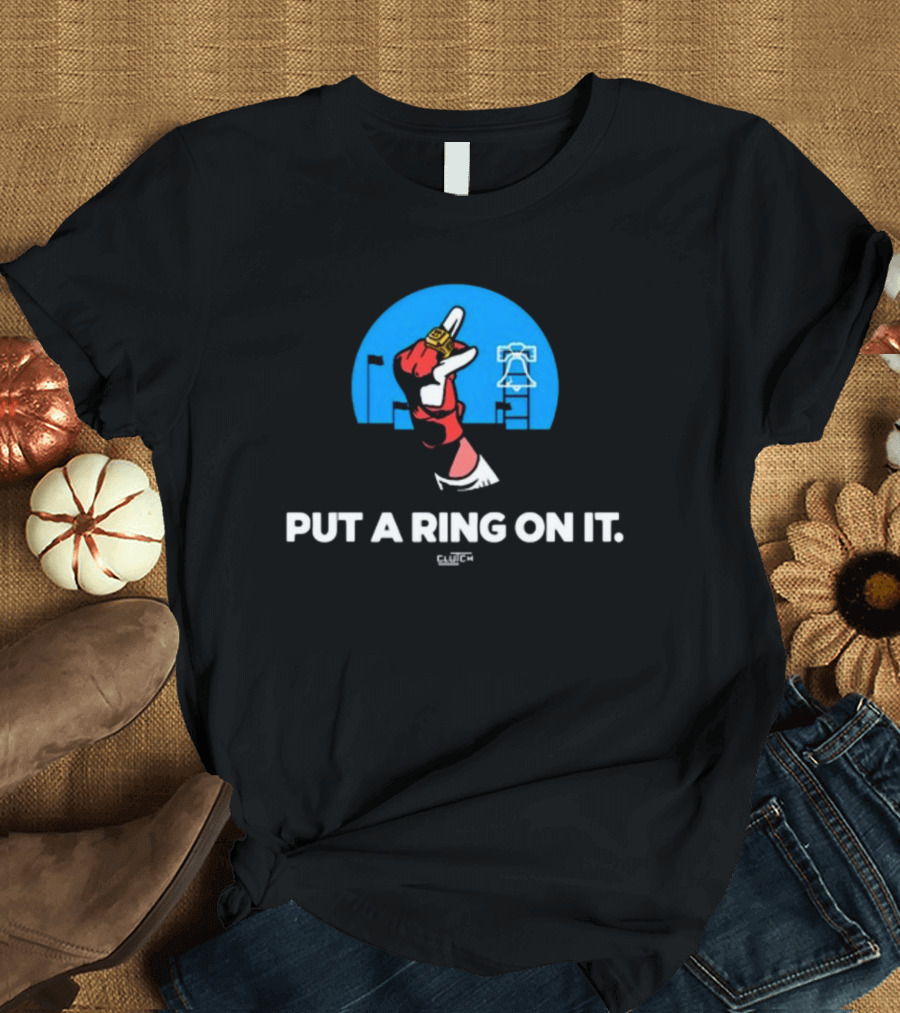 Philadelphia Put A Ring On It Liberty Bell Championship Glove T-Shirt