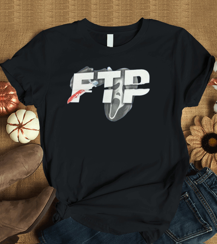 FTP Knife Ghost Mask Halloween T-Shirt