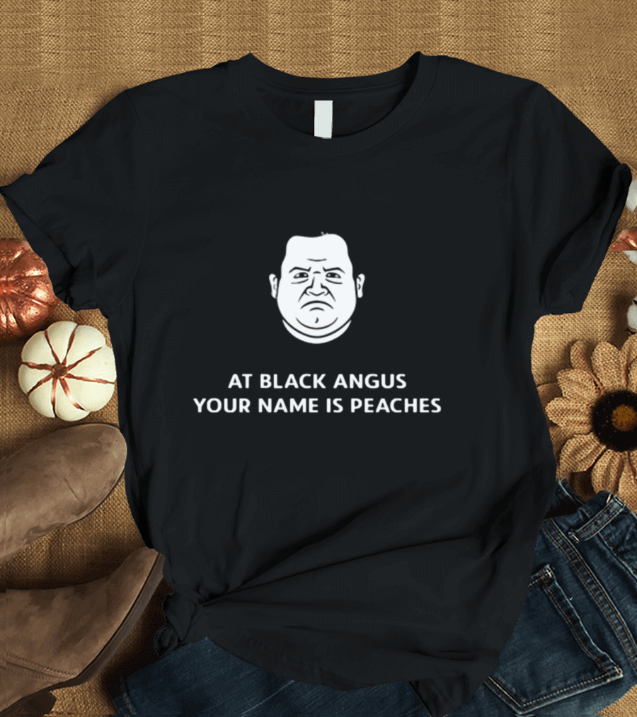 Patton Oswalt Face at Black Angus Your Name Is Peaches T-Shirt