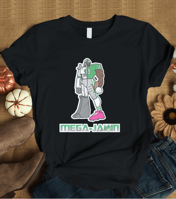 T-Shirt: Phillygoat Mega-Jawn Football Robot Player 11 Green Pink Cleat T-Shirt Phillygoat Mega-Jawn Football Robot Player 11 Green Pink Cleat T-Shirt