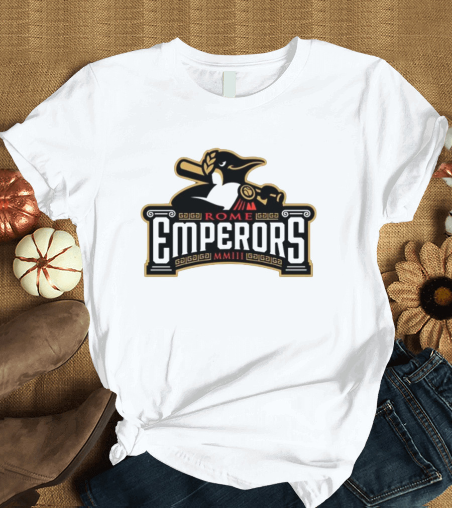 Rome Emperors Baseball MMIII Penguin T-Shirt