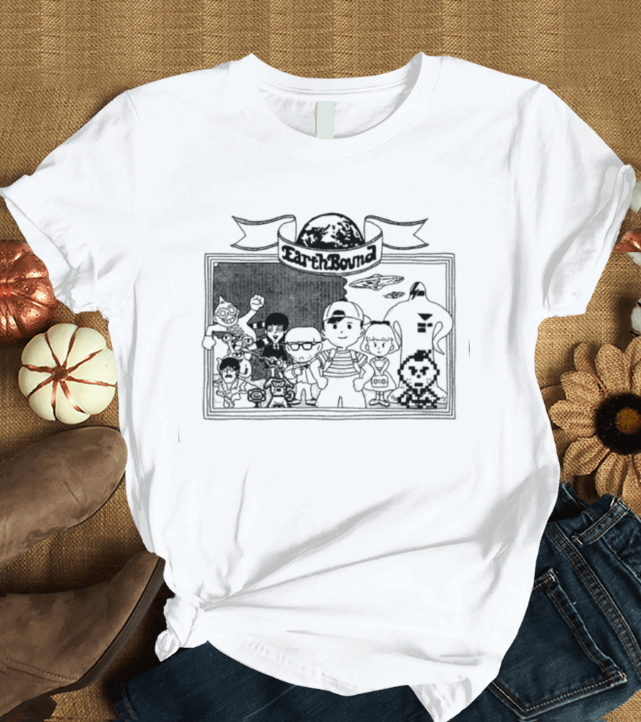 EarthBound Characters and Iconic Imagery Compilation T-Shirt