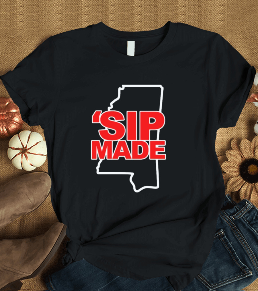 Kelvin Bolden 'Sip Made Mississippi State Outline T-Shirt