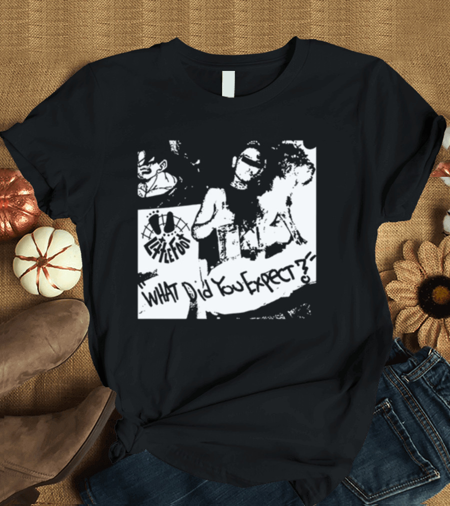 Little Foot What Did You Expect Comic Style Monochrome T-Shirt