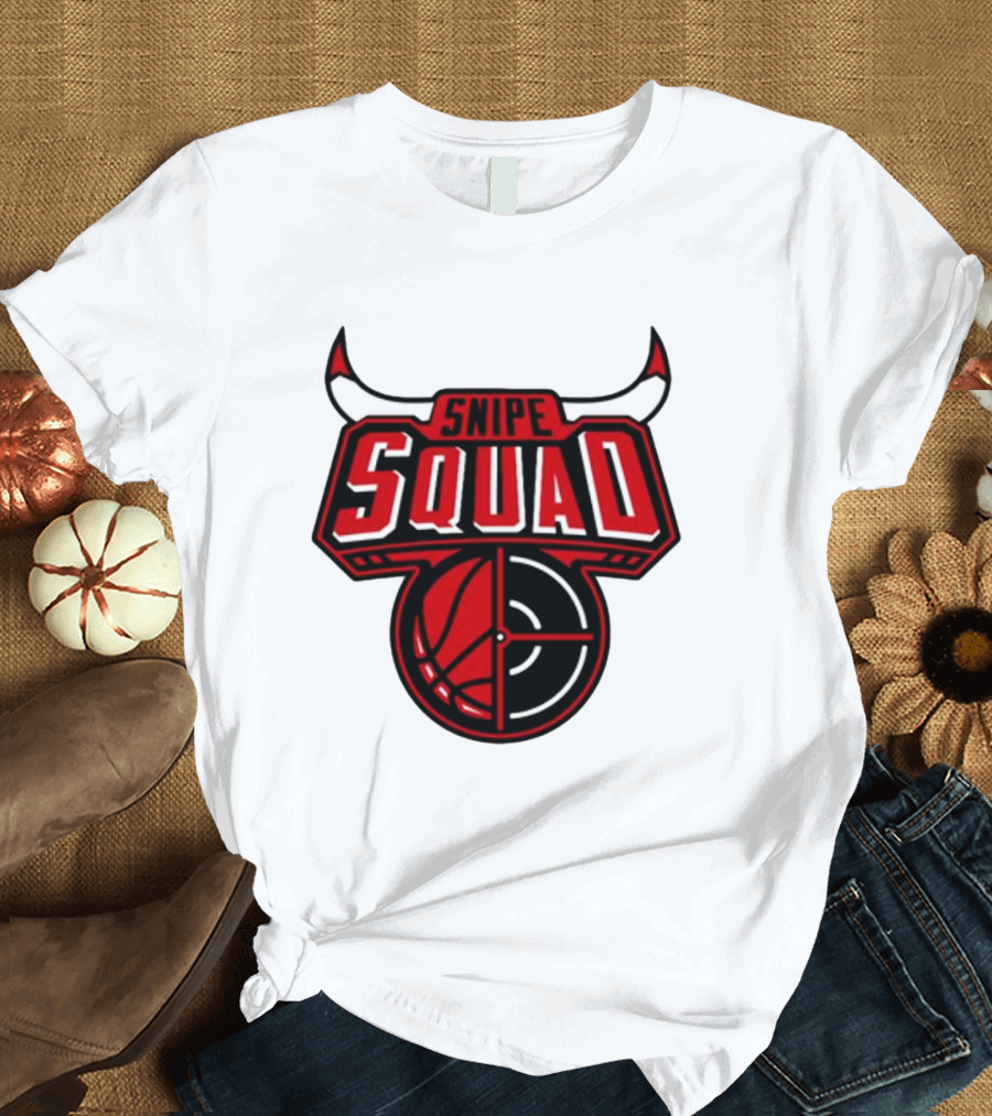 Snipe Squad Bulls Basketball Target T-Shirt