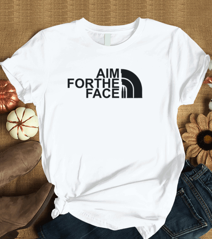 Mid Night Platoon Aim For The Face Bullet Inspired Arch T-Shirt