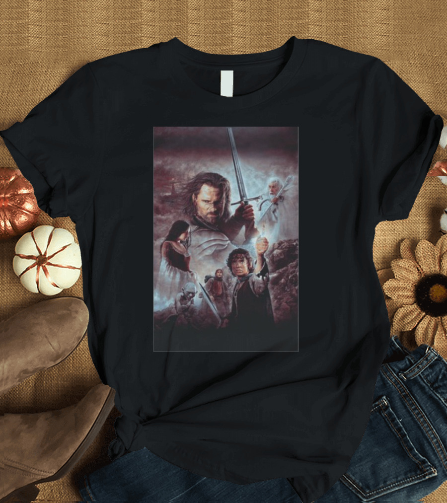 The Lord Of The Rings The Return Of The King Aragorn Frodo Gandalf Movie T-Shirt