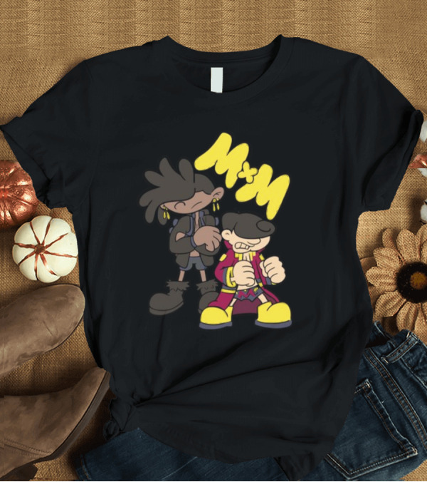 T-Shirt: Mxm Next Door Characters Cartoon Style M*M T-Shirt Mxm Next Door Characters Cartoon Style M*M T-Shirt