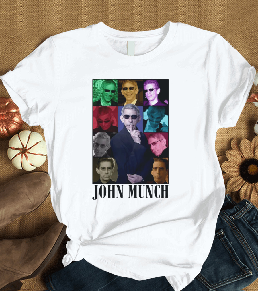 John Munch Multicolor Photo Collage T-Shirt