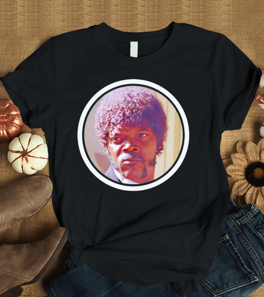 Jules Winnfield Iconic Look Pulp Fiction Samuel L Jackson Photo T-Shirt