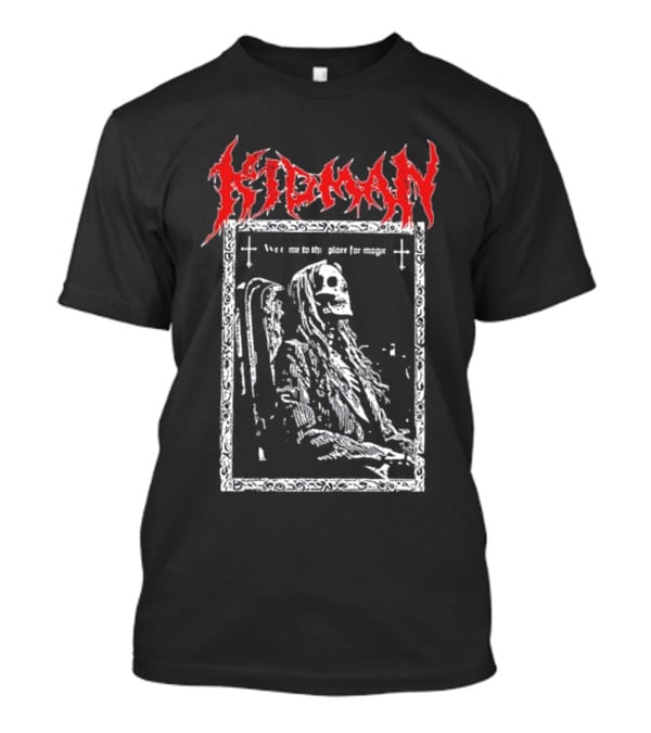 Kidman We Come To This Place For Magic Death Metal Skeleton Chair T-Shirt