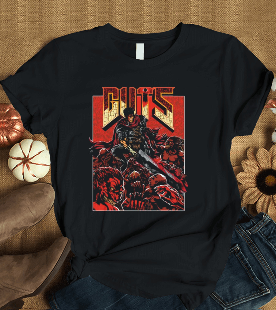 Guts Berserker Warrior Surrounded by Demonic Horde T-Shirt