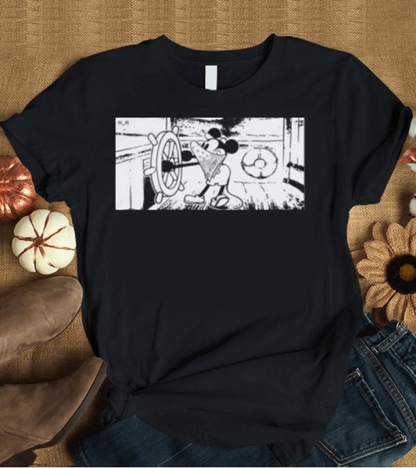 T-Shirt: Memeulous Mickey Hood Vintage Steamboat Pizza Sailor T-Shirt Memeulous Mickey Hood Vintage Steamboat Pizza Sailor T-Shirt