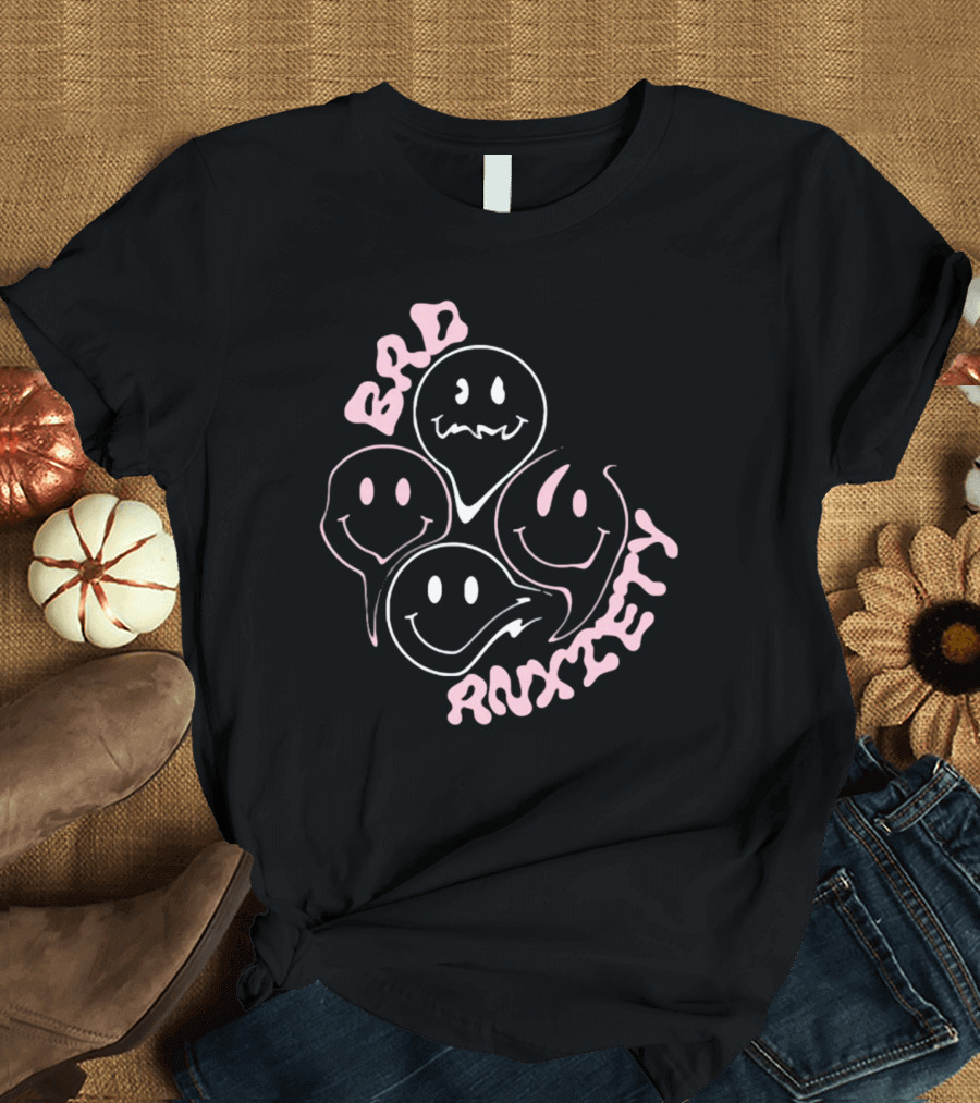 Megantheestallion Bad Anxiety Smiley Faces T-Shirt