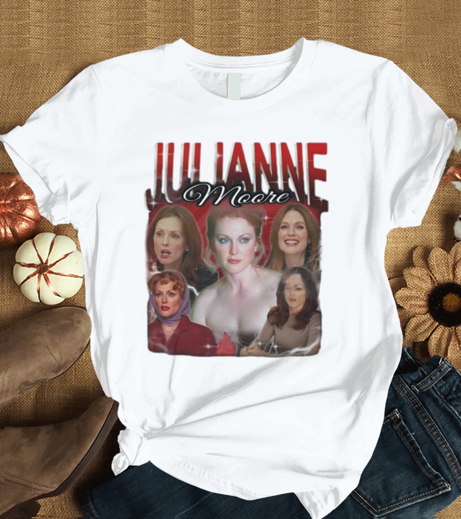 Cravemedia Julianne Moore Multi-Image Collage T-Shirt