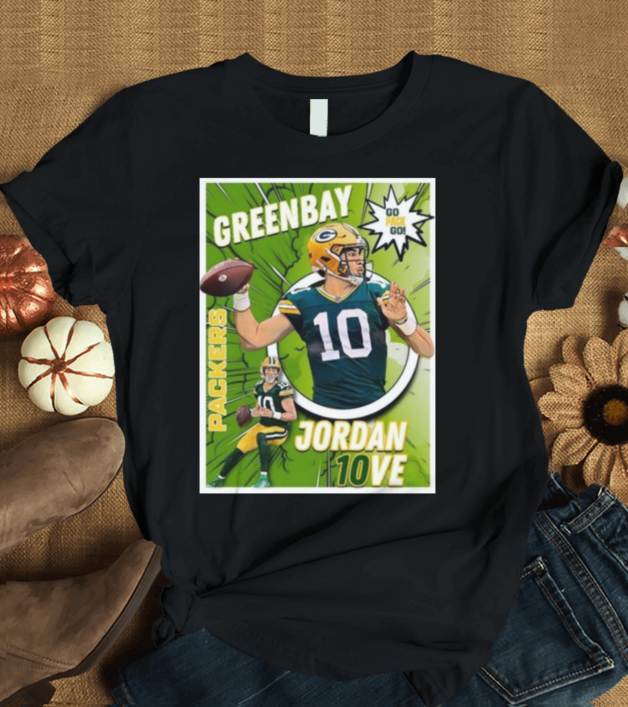 Green Bay Packers Jordan Love Go Pack Go T-Shirt