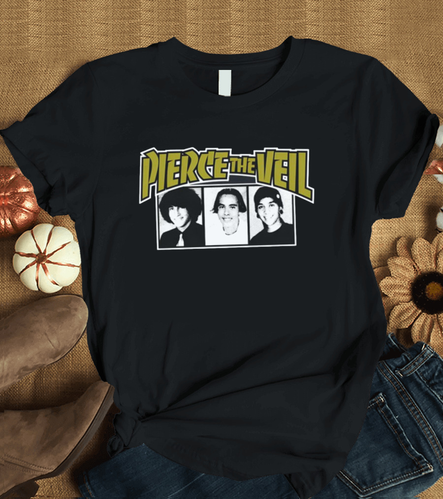Pierce The Veil Band Members Black and White Photos T-Shirt