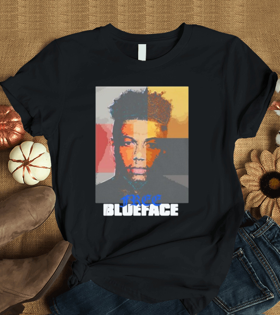 Wack100 Free Blueface Album Colorful T-Shirt