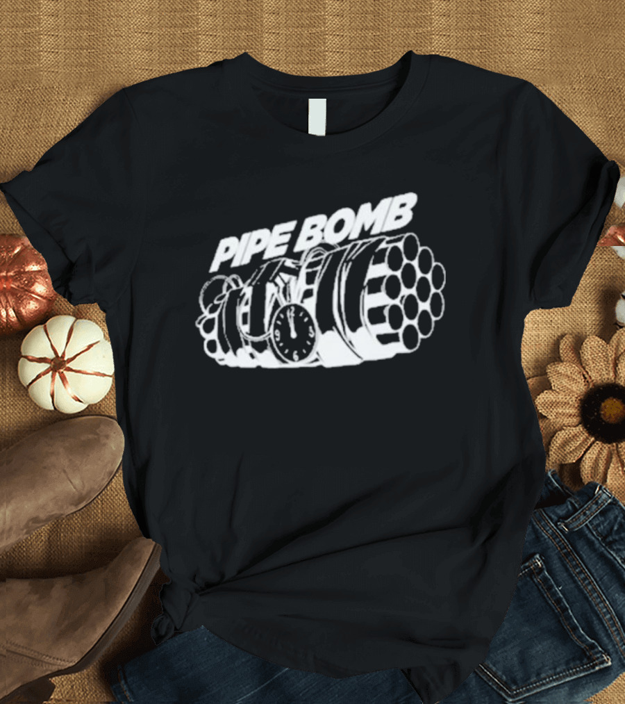 WrestleTalk Pipe Bomb Graphic Explosive Concept T-Shirt
