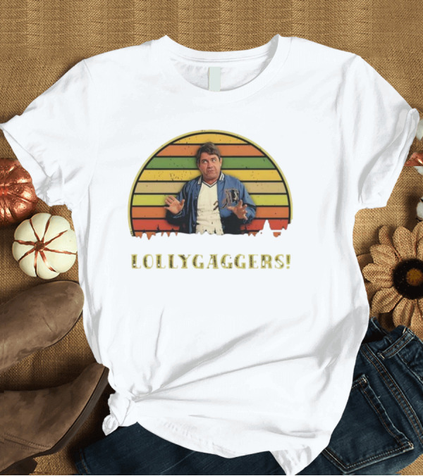 T-Shirt: Lollygaggers Vintage Retro Rainbow Jacket T-Shirt Lollygaggers Vintage Retro Rainbow Jacket T-Shirt