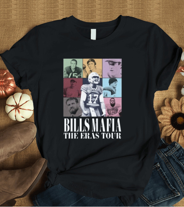 T-Shirt: Bills Mafia The Eras Tour Football Legends Collage T-Shirt Bills Mafia The Eras Tour Football Legends Collage T-Shirt