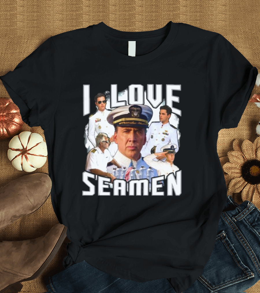 Funnyahhtees I Love Seaman Navy Officers T-Shirt