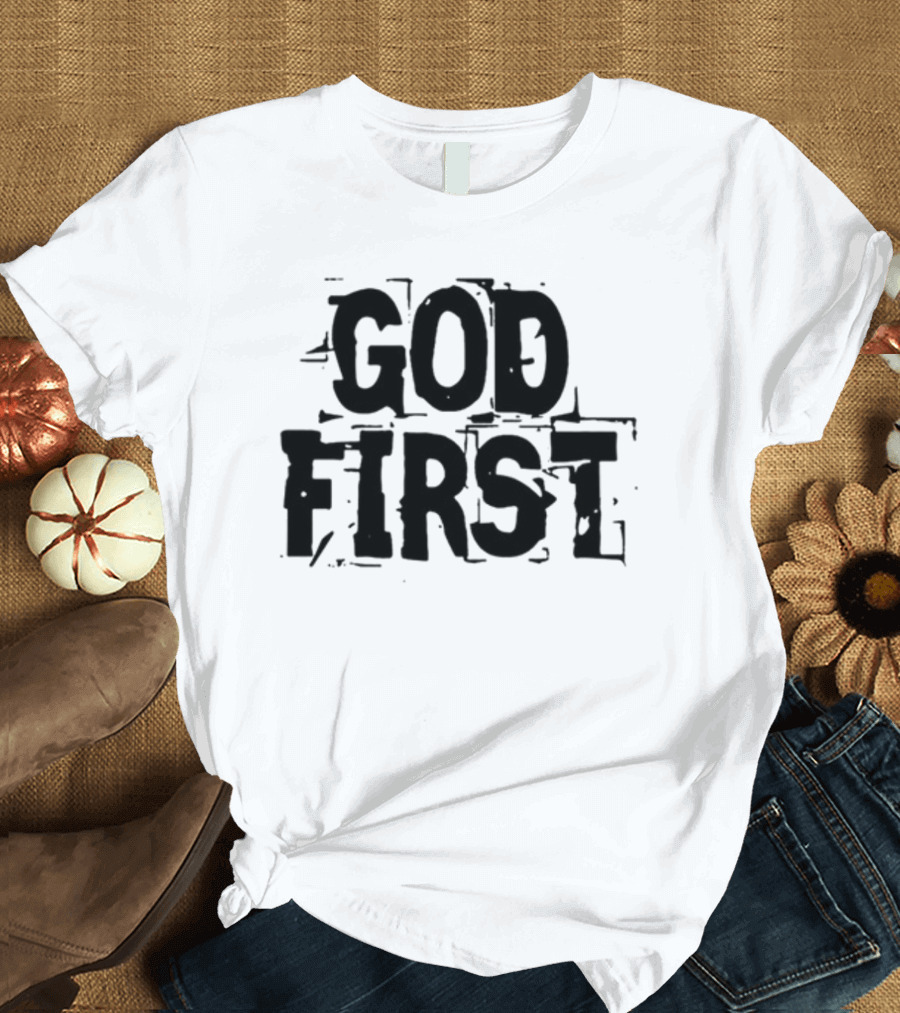 Reformedbychrist God First Faithful Priority T-Shirt