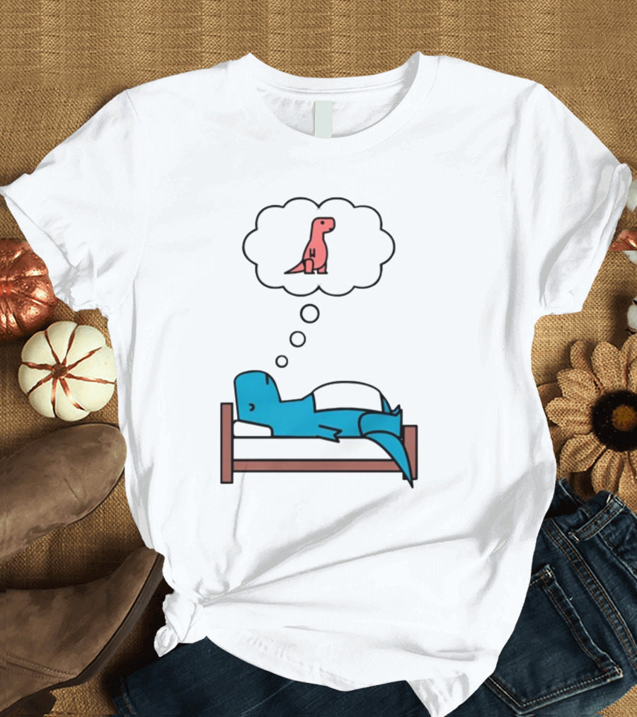 Dinosaur Sweet Dreams BlueRex Sleeping Dinos Dreaming Red Rex T-Shirt