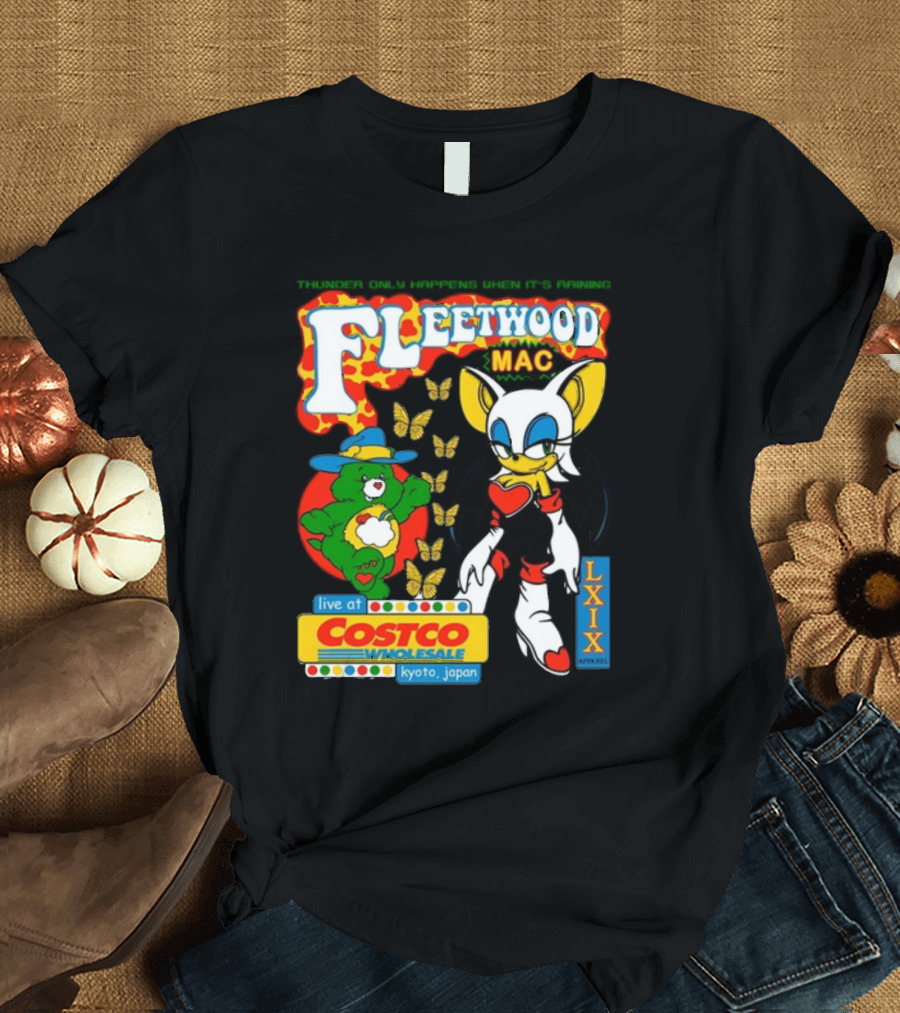 Fleetwood Mac Thunder Only Happens When It's Raining Live at Costco Kyoto Japan Lxixapparel T-Shirt